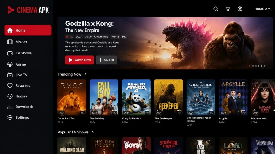 cinema-apk-interface
